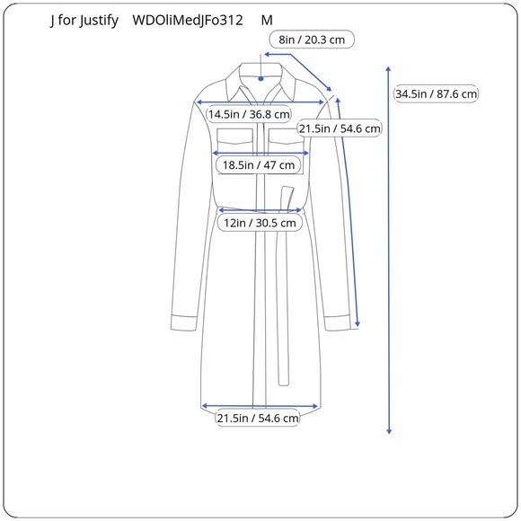 J For Justify Women’s 3/4 Sleeve Tunic Dress - Picture 6 of 6